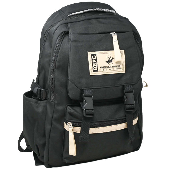 BHPC BLACK FRONT POCKET BACKPACK C/P 24