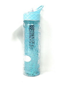 18oz AQUA STAR LIGHT GLITTER SMASH INSULATED WATER BOTTLE C/P 36