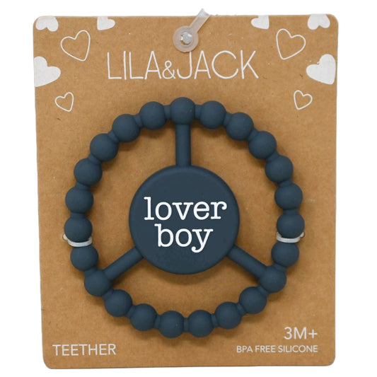 1pc Silicone Peace Teether - Navy "Lover Boy" C/P 100