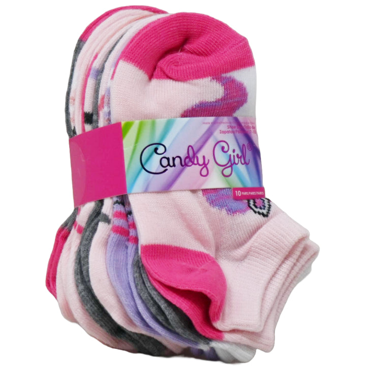 10pk CG UNIQUE UNICORN NS SOCKS W/BONUS SIZE 4-6 C/P 60