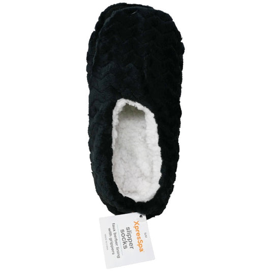 S/M Blk Slippers Chevron XpresSpa C/P 60