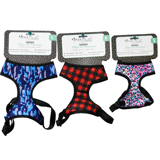 PET HARNESS ASST SIZE AND COLORS C/P 18