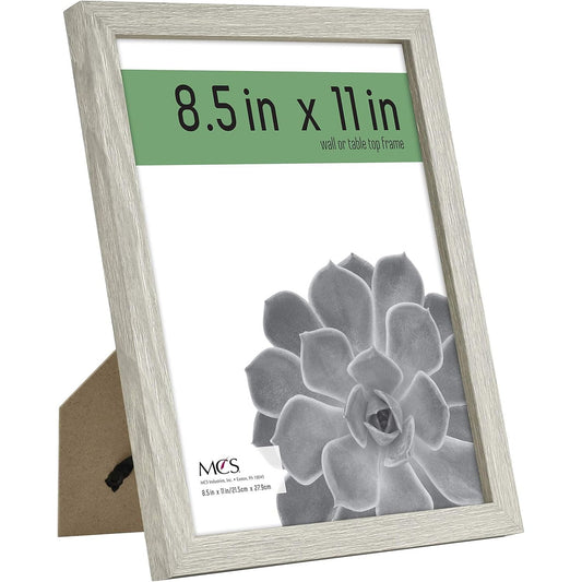 12pk 8.5X11" GRAY WOODGRAIN FRAME C/P 1