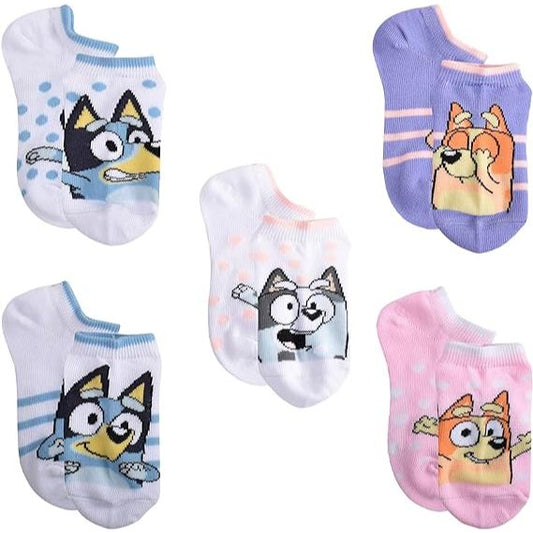 5pk BLUEY THE SQUAD NS SOCKS SIZE 4-6 C/P 60