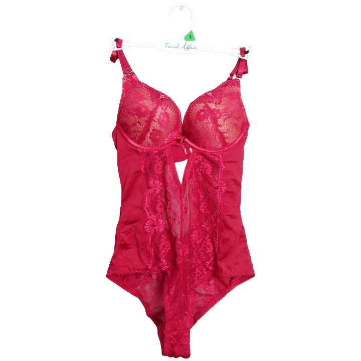 Red Lace Bodysuit C/P 36 French Affair