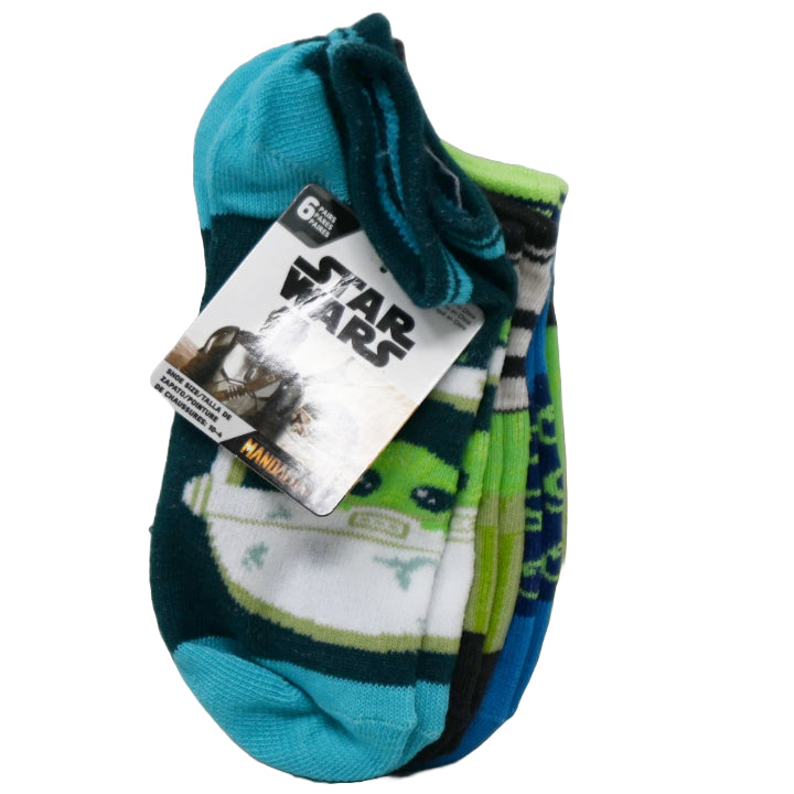 6pk STAR WARS MANDALORIAN THE CHILD NS SOCKS SIZE 6-8 C/P 24