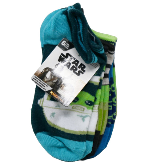 6pk STAR WARS MANDALORIAN THE CHILD NS SOCKS SIZE 6-8 C/P 24