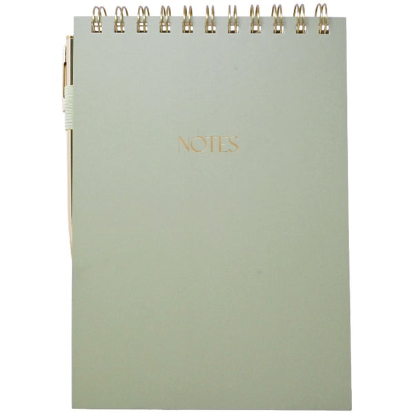 Sage Spiral Notebook with Pen C/P 36 Eccolo