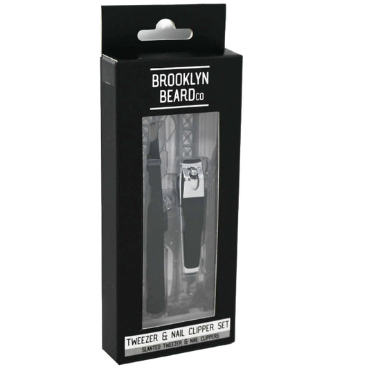 BROOKLYN BEARD TWEEZER AND NAIL CLIPPER SET C/P 144