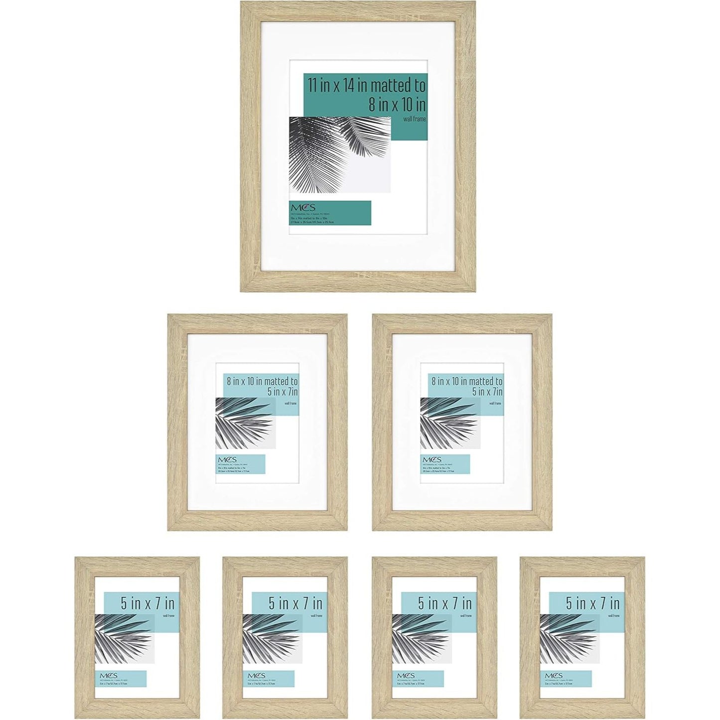 7pc FRAME NAT Set STUDIO GALLERY WOODGRAIN C/P 1