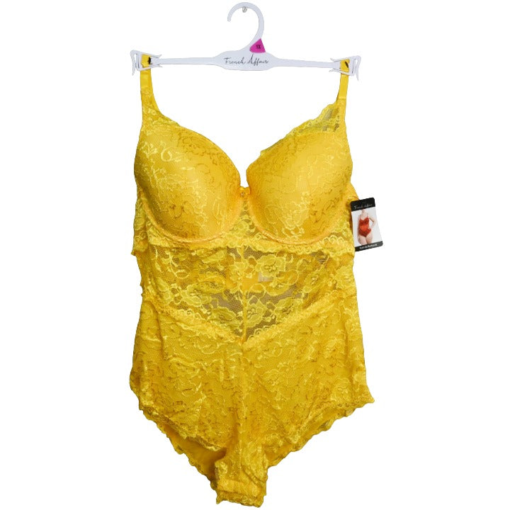 Ylw Lace Bodysuit C/P 36 French Affair