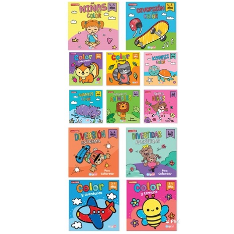 COLORING BOOKS WITH COLOR REFERENCE C/P 96