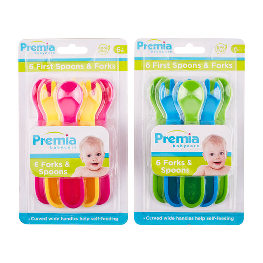 Premia Baby 6pc Forks & Spoons C/P 36