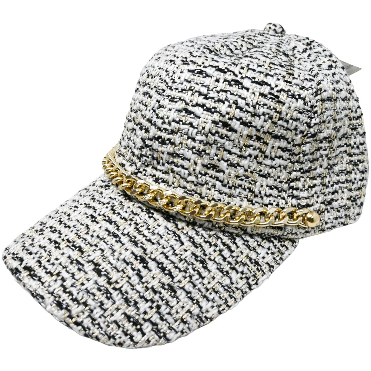 Wht Blk Tweed Cap C/P 48 Nicole Marciano