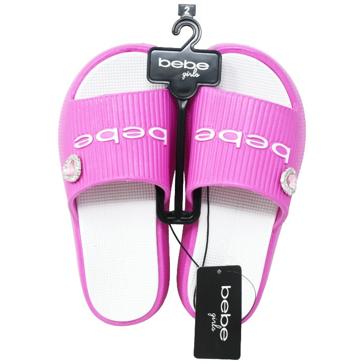 Girls Fuschia Platform Eva Slides C/P 16 BEBE