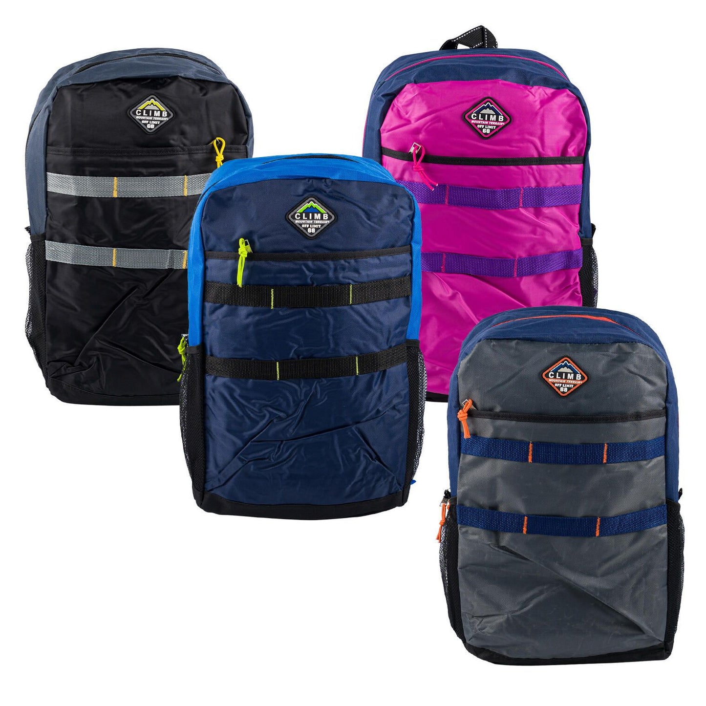 17.75" MOUNTAIN TERRAIN BACKPACK W/2 SIDE MESH POCKETS C/P 24