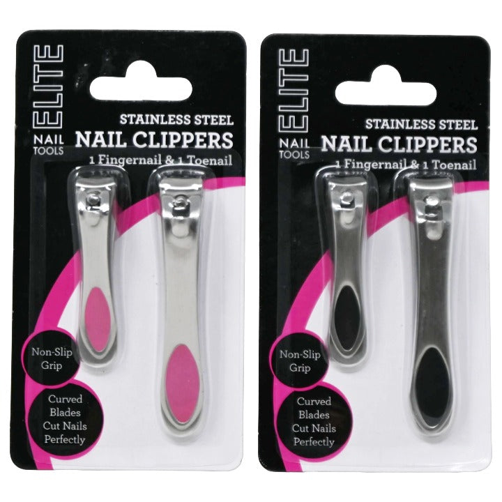 2 Asst 2pk Nail Clippers C/P 144 Inner 6 ELITE