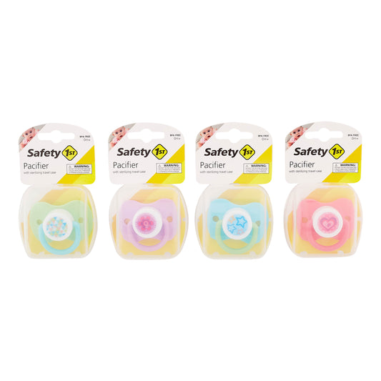 Safety 1st PACIFIER W/STERILIZING TRAVEL CASE C/P 36