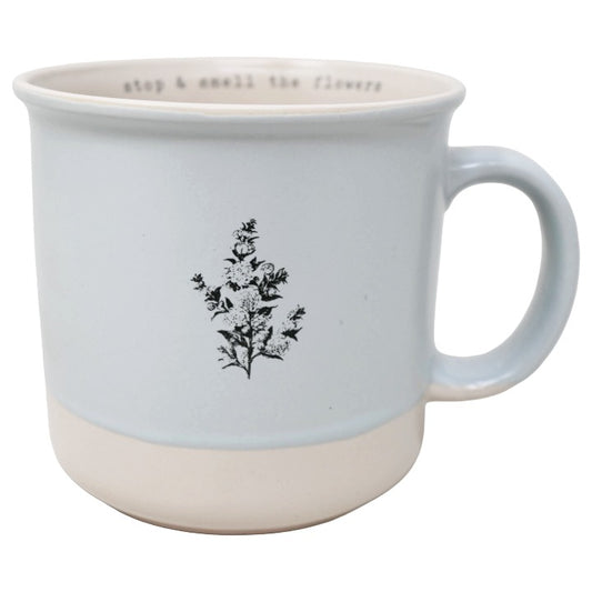 Light Blue Flowers Mug C/P 36