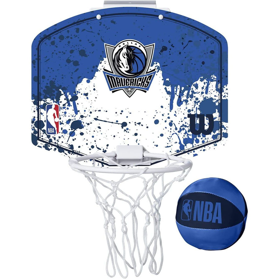 NBA TEAM MINI HOOP W/BALL DALLAS MAVERICKS C/P 6