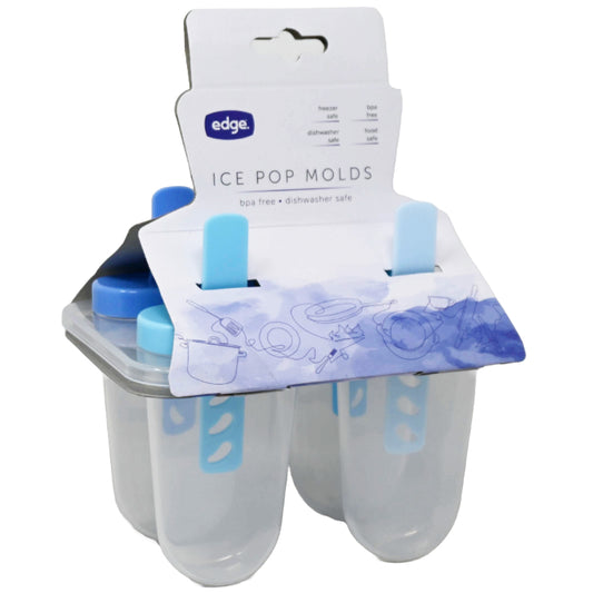 Edge 4pk Popsicle Mold Blue Handles C/P 120