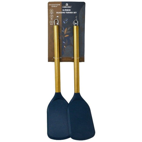 2pc Nvy Gld Turner Set C/P 12 Phantom Chef