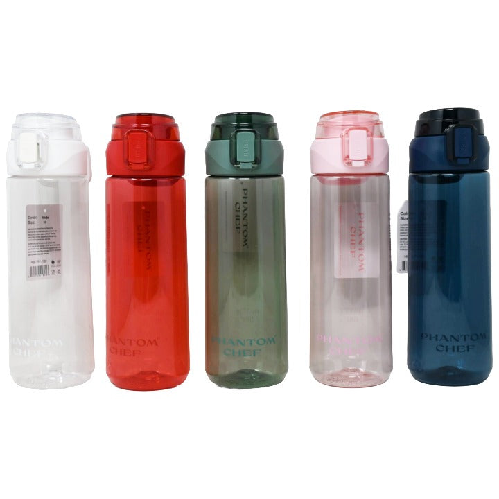 5 Asst 25.3oz Bottle w/Grip Hydration (750 ml) PET BPA Free C/P 50