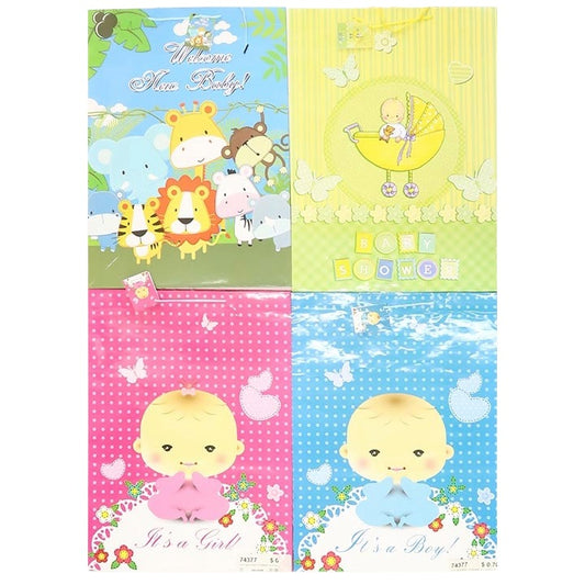 4 Asst XL Baby Shower Gloss Bag   C/P 120
