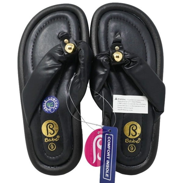 *OUTSIDE OF CA* BLACK WOMEN SANDAL 5-ASST SIZE C/P 15