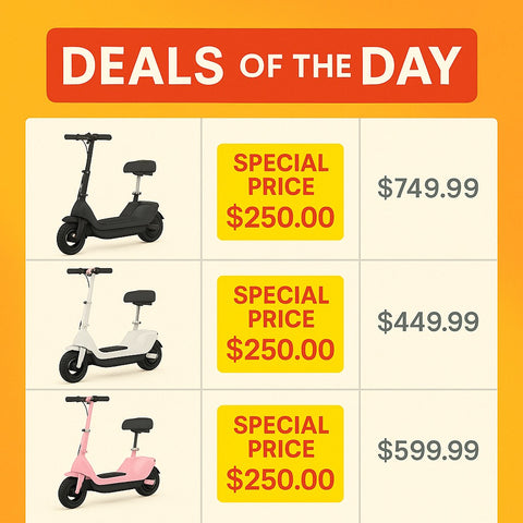 Scooter closeouts — perfect holiday gifts — up to 90% off retail