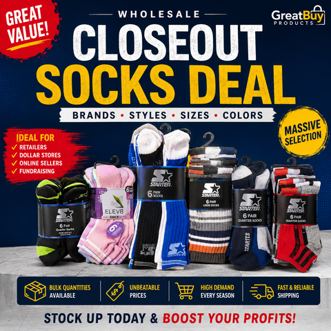 194K+ Socks - Incredible Closeout Opportunity